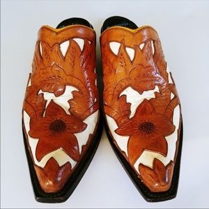 Arguijo cowgirl handtooled mules 6